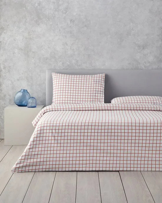 English Home - Dekbedovertrekset - Makkelijk Strijkbaar - Eenpersoons - 1 kussensloop - 160 x 220 cm - Blauw
