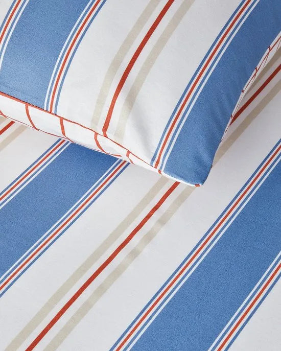 English Home Dekbedovertrekset - Natural Lines - Easy Iron - 2 kussenslopen - 200 x 220 cm - Blauw