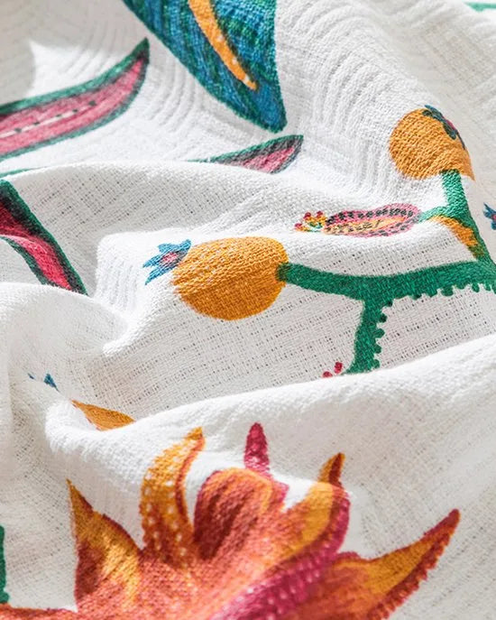 English Home - Deken - Bedsprei - Summer Blanket - Tweepersoons - 200x220 cm - Kleurrijk