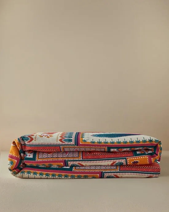 English Home - Deken - Bedsprei - Zomerdeken - EenPersoons - Stijl Patchwork -150x220 cm - Kleurrijk