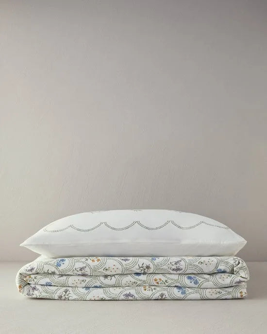 English Home - Deken - Zomerdekenset - Luxe uitvoering- Incl. Laken 240x260 -Tweepersoons - 100% Katoen - 200x220 cm - Groen Beige