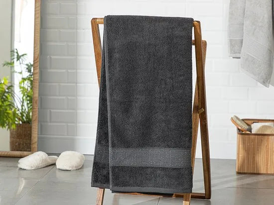 English Home Deluxe Cottony Low Twist Bath Towel 90x150 cm Anthracite