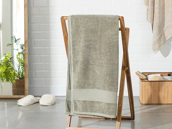 English Home deluxe handdoeken - 1 stuk - 90x150 cm - Licht Groen