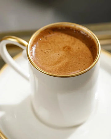 English Home espresso kopjes - Turkse koffie kopjes - 2 Persoons - 80ml - Wit