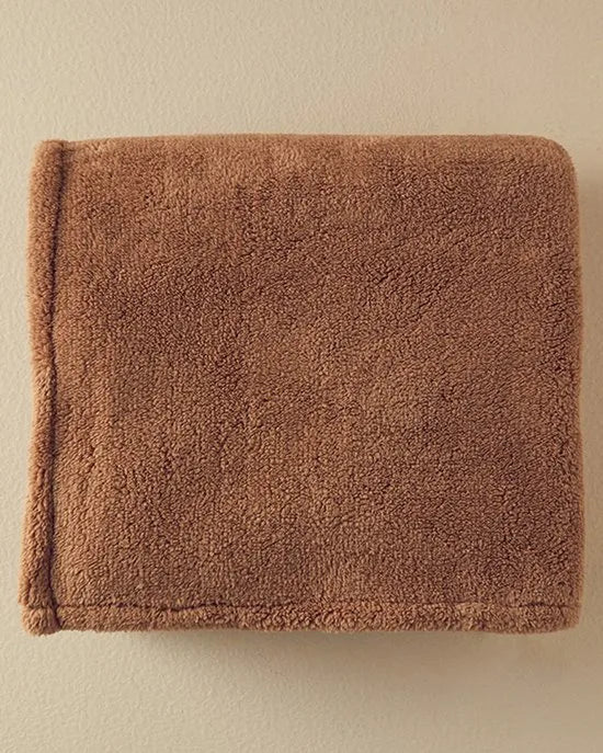 English Home - Fleece Deken - Fleece Plaid - Luxe Woondeken - Zachte deken - Tv Deken - 120x170 cm - Antraciet – Terracotta