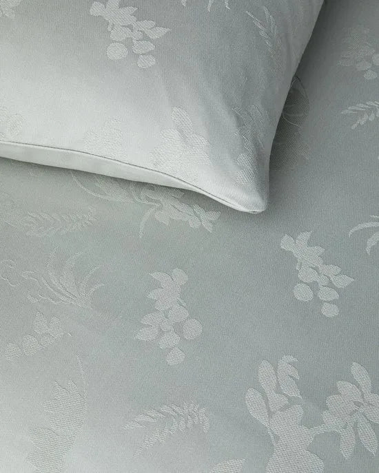 English Home - Glare Dekbedovertrekset - Katoen/Viscose - Incl. hoeslaken en 1 kussensloop -160 x 220 cm - Groen-Turquoise