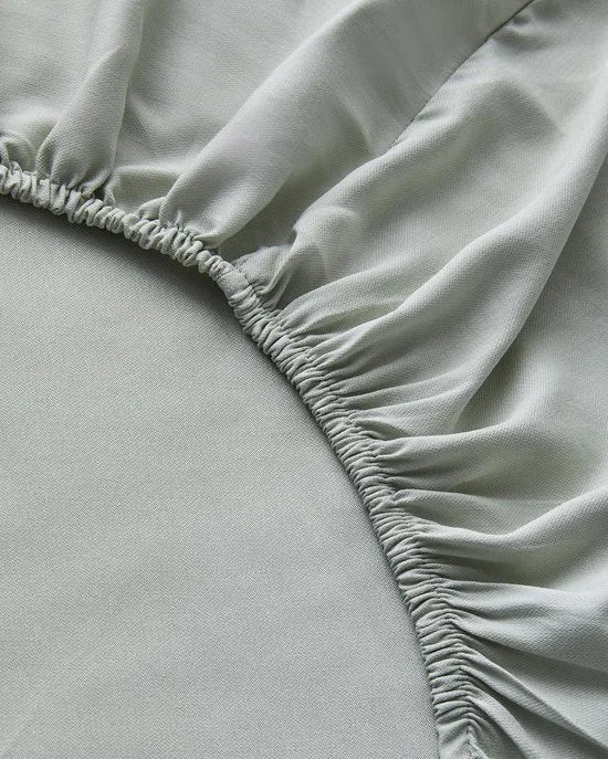 English Home - Glare Dekbedovertrekset - Katoen/Viscose - Incl. hoeslaken en 1 kussensloop -160 x 220 cm - Groen-Turquoise