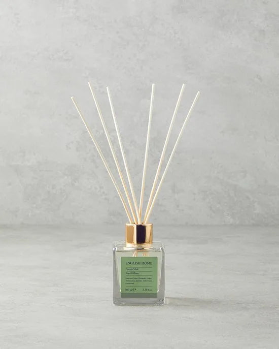 English Home - Green Mist - Geurstokjes - Huisparfum - Huisgeur - 100ML