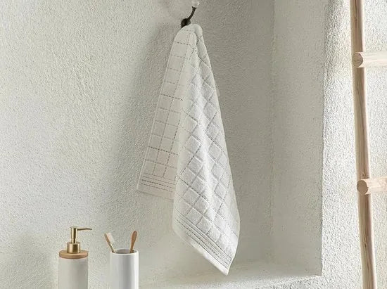 English Home handdoeken - 2 stuks - 50x70 cm - Ecru