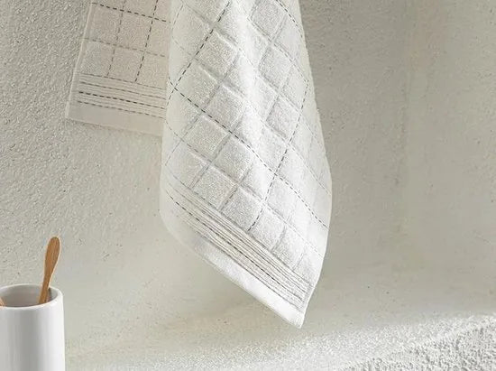 English Home handdoeken - 2 stuks - 50x70 cm - Ecru
