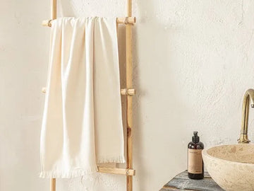 English Home handdoeken - Natural Cotton Bath Towel - Hamamhanddoek - 70x140 cm Beige- 1 stuk -