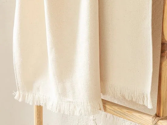English Home handdoeken - Natural Cotton Bath Towel - Hamamhanddoek - 70x140 cm Beige- 1 stuk -