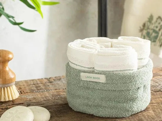 English Home handdoeken set - 4 stuks - 30x40 cm - Groen