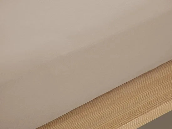 English Home hoeslaken - Eenpersoons - 100% Katoen - 100x200 cm - Beige / Lichtbruin