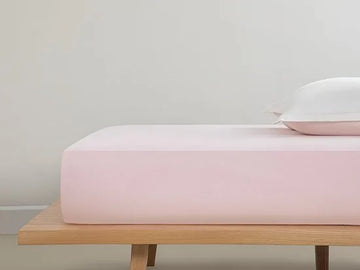 English Home hoeslaken - Super King Size - 100% Katoen - 200x200 cm - Licht Roze