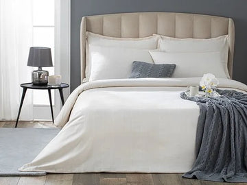 English Home King size Luxe Dekbedovertrekset - 240x220 cm - Beige