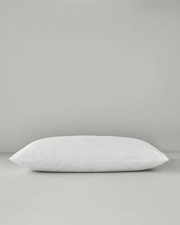 English Home Molton Kussensloop - 100% Hoogwaardige Katoen - Anti allergie - Hotel Kwaliteit - Extra Zacht Pillow Case - Met rits -50x70 cm - Wit