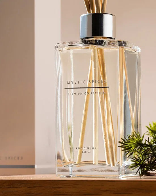 English Home - Mystic Spices - Premium Collection -Geurstokjes - Huisparum - Heerlijke Geurverspreider -Luxe uitvoering- Cadeau idee - 525 ml