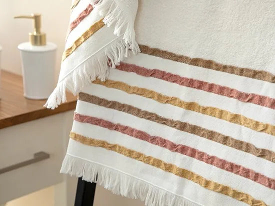 English Home New Retro 50x85cm + 70x150cm Brick RedRetro handdoekenset -