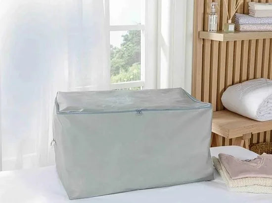 English Home opbergtas - Opbergzak - 2 Stuks - 64x41x35 cm - Grijs – Licht grijs 74 x 46 x 46cm