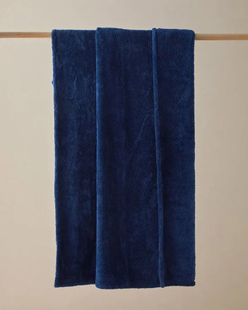 English Home Plaid - Woon Deken - Fleece- Superzacht - 120x170 cm - Donderblauw