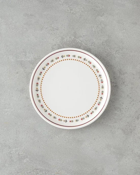 English Home Retro Ontbijtset - Serviesset 4-Persoons - 10 delig - Beige/Kleurrijk Keramiek