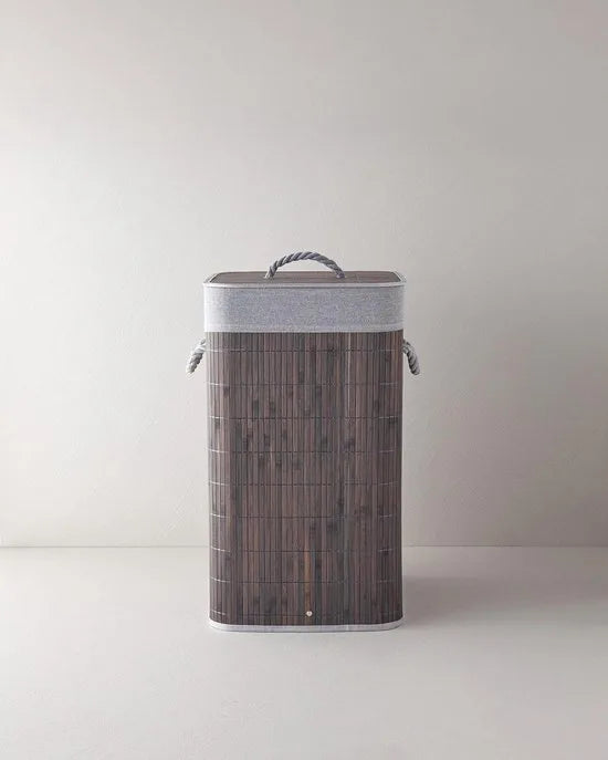 English Home Selena wasmand - 70 l - 40x30x60 cm -Antraciet