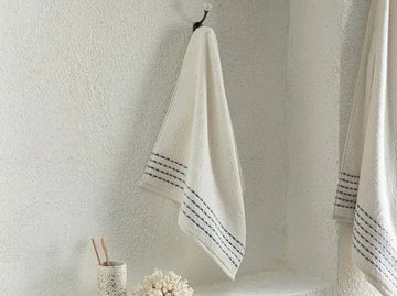 English Home Soft Wave Cottony Face Towel 50x70 cm Ecru- 2 stuks
