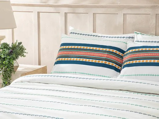English Home Summer blanket - Bedsprei 150x220 cm - Blauw - Groen
