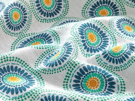 English Home Summer blanket - Bedsprei 150x220 cm - Oranje – Groen 150 x 220cm Bedsprei 150x220 cm Groen (1378)
