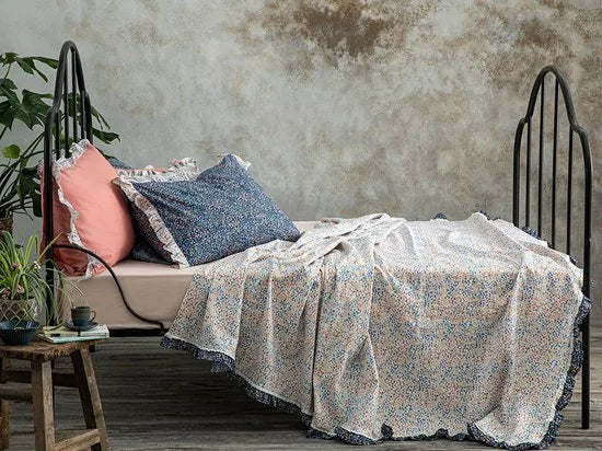 English Home Summer blanket - Bedsprei - 200x220 cm - Blauw