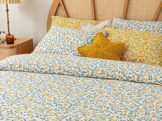 English Home Summer blanket - Bedsprei 150x220 cm - Oranje – Geel 200 x 220cm Bedsprei 200x220 cm -Geel (1170)