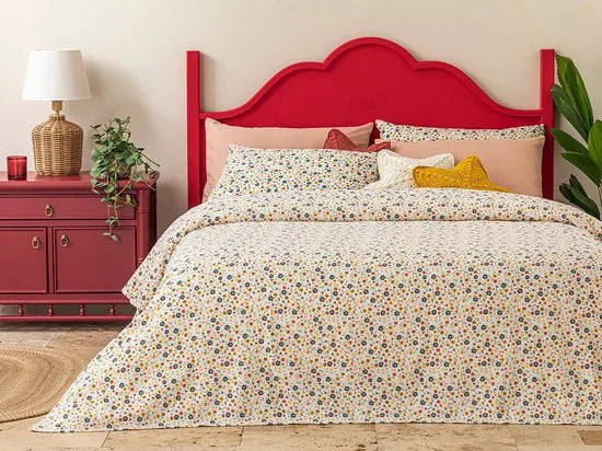 English Home Summer blanket - Bedsprei 150x220 cm - Oranje – Groen 200 x 220cm Bedsprei 200x220 cm Groen (1316)