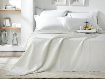 English Home Summer blanket - Bedsprei 200x220 cm - incl. 2 kussenslopen van 50x70 cm - Parel
