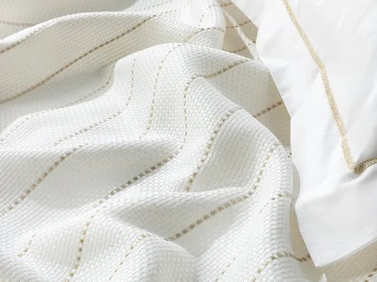 English Home Summer blanket - Bedsprei 150x220 cm - Oranje – Wit; zilver 200 x 220cm English Home Summer blanket Be (1453)