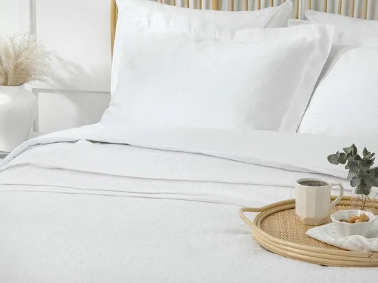 English Home Summer blanket - Bedsprei 150x220 cm - Oranje – Wit 200 x 230cm Bedsprei 200x230 cm Wit (1293)