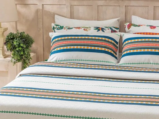 English Home Summer blanket - Bedsprei 240x220 cm - Blauw