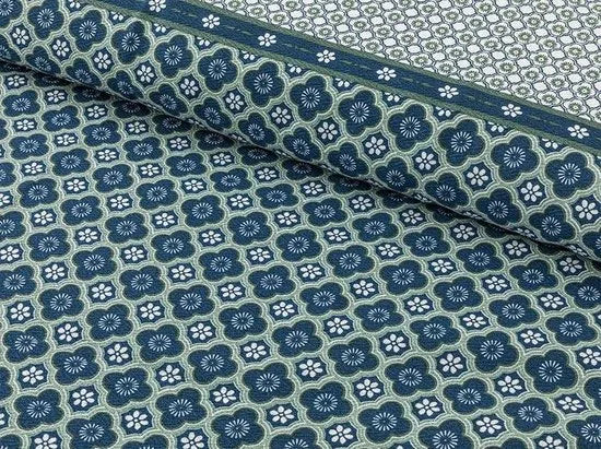 English Home Summer blanket - Bedsprei incl. 1 kussensloop en onderlaken - 150x220 cm - Blauw