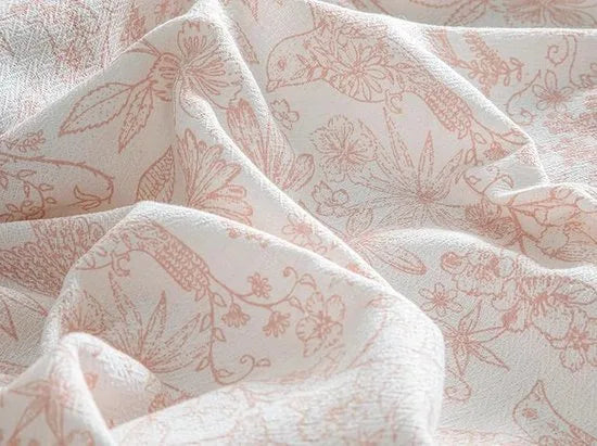 English Home Summer blanket - Bedsprei incl. 2 kussenslopen en laken - 200x220 cm - Roze