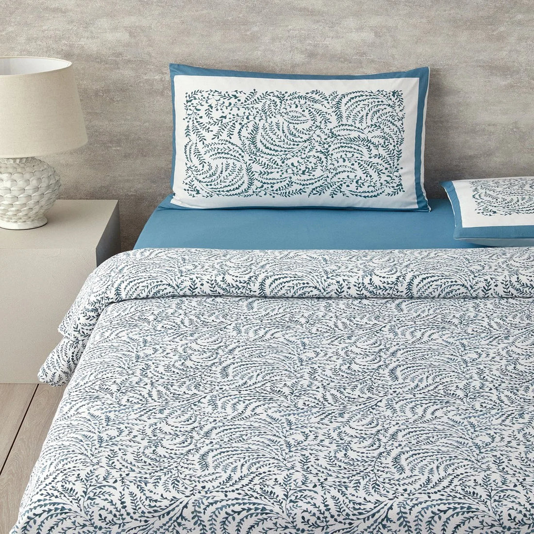 English Home Summer blanket - Luxe Uitvoering - Bedsprei - Incl. 1 kussensloop - Onderlaken 160x240 - Groen/Blauw - 150x220