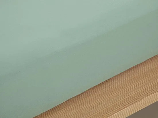 English Home Timeless Hoeslaken - Novella Premium - 100% Katioen - Met elastiek - 160x200 cm - Groen