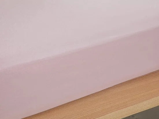 English Home Timeless Hoeslaken - Novella Premium - 100% Katioen - Met elastiek - 100x200 cm - Licht Roze