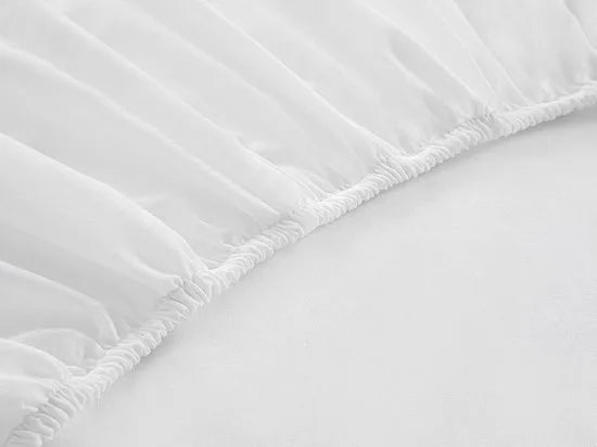 English Home Timeless Hoeslaken - Novella Premium - 100% Katoen - Met elastiek – King Size - Tweepersoons - 180x200 cm - Wit