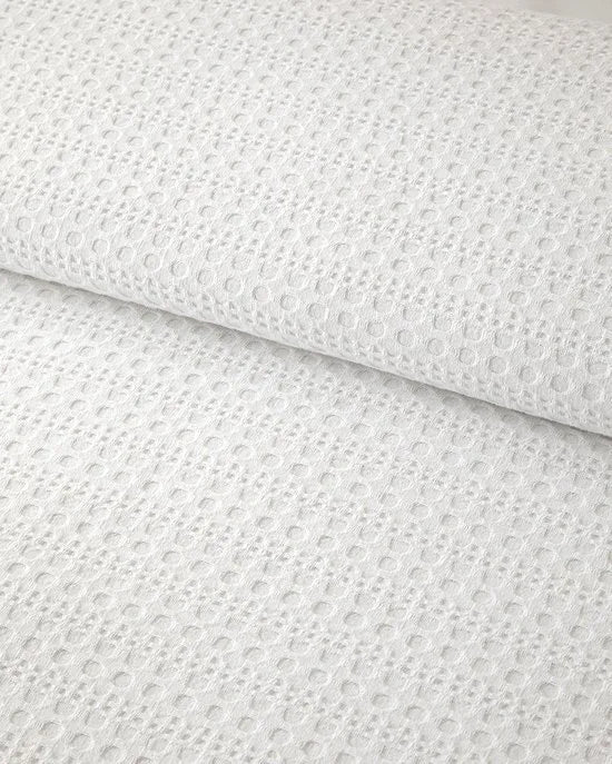 English Home Venice - Summer Blanket - White Collection Bedsprei- 100% Katoen - 200x220 cm - Wit