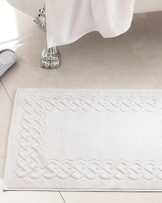 English Home - Voet handdoek - Katoen - 50 x 70 cm - Grijs