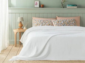 English Home zomerdeken - Bedsprei - Eenpersoons - 150x220 cm - Wit