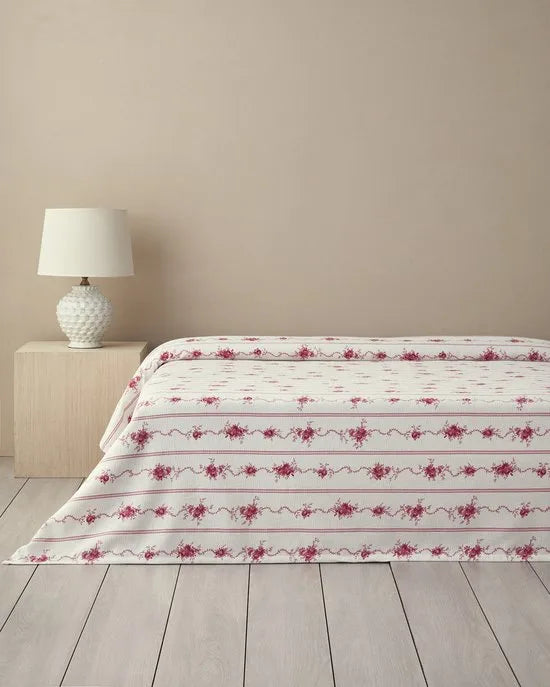 English Home Zomerdeken - King Size - 100% Katoen - 240x220 cm - Roze
