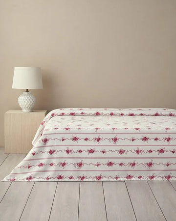 English Home Zomerdeken - King Size - 100% Katoen - 240x220 cm - Roze