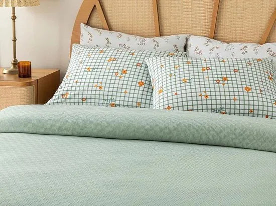 English Home zomerdeken - King Size - Bedsprei - 240x220 cm - Groen