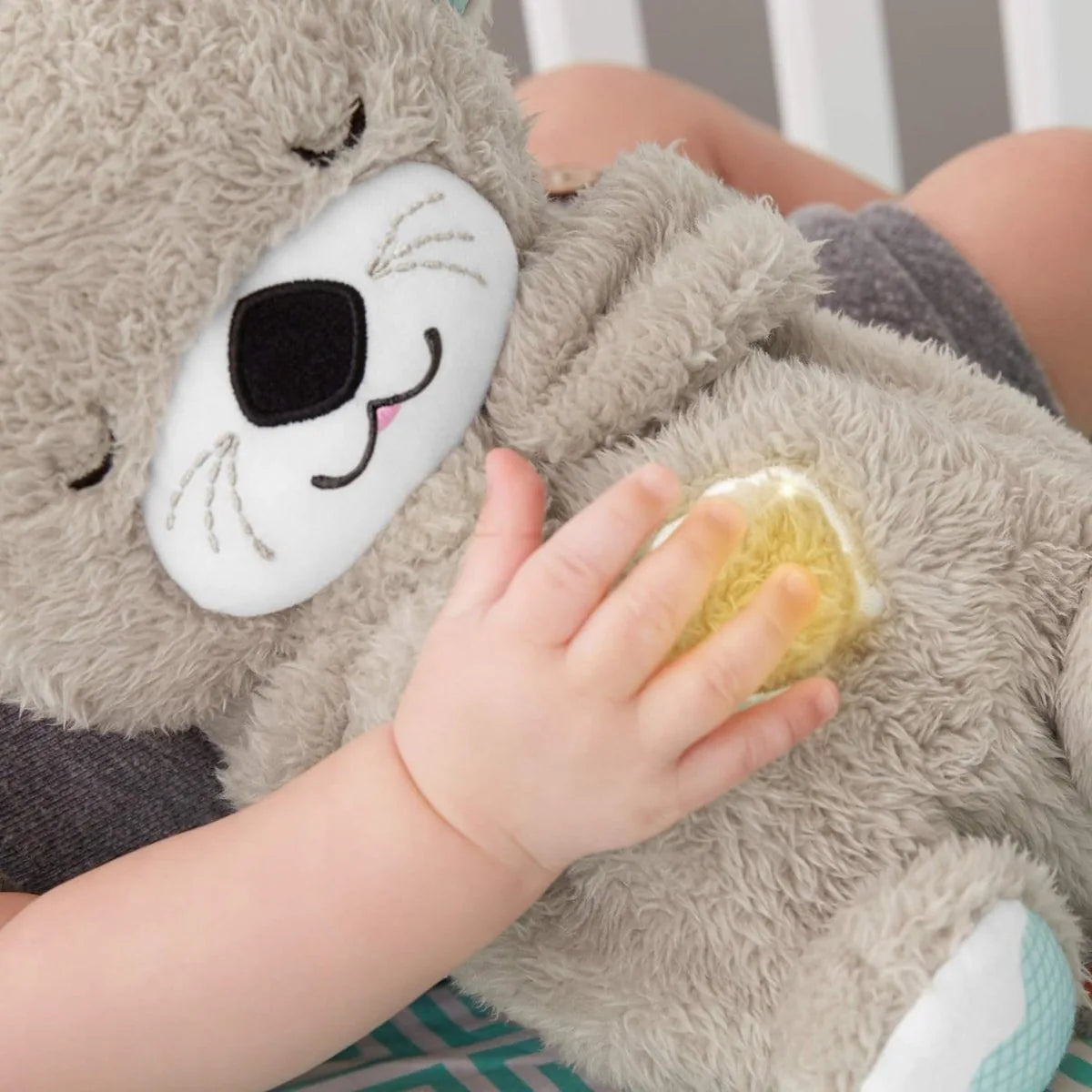 Fisher-Price Bedtijd Otter 30 cm - Baby speelgoed - 0 tot 6 maanden - Knuffel